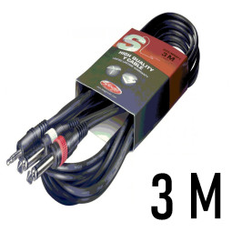 Location "Câble PC - Double Jack 6.35 / Mini Jack 3.5 -  3 Mètres"