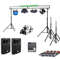 Location Pack complet 2 : Sono et lumière avec machine à fumée