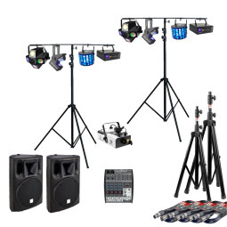 Location Pack complet 4 : Sono et lumière avec machine à fumée
