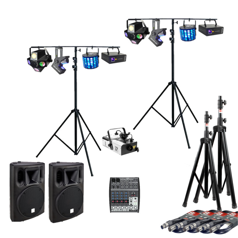 Location Pack complet 4 : Sono et lumière avec machine à fumée | MUSIC EVENTS CONCEPT
